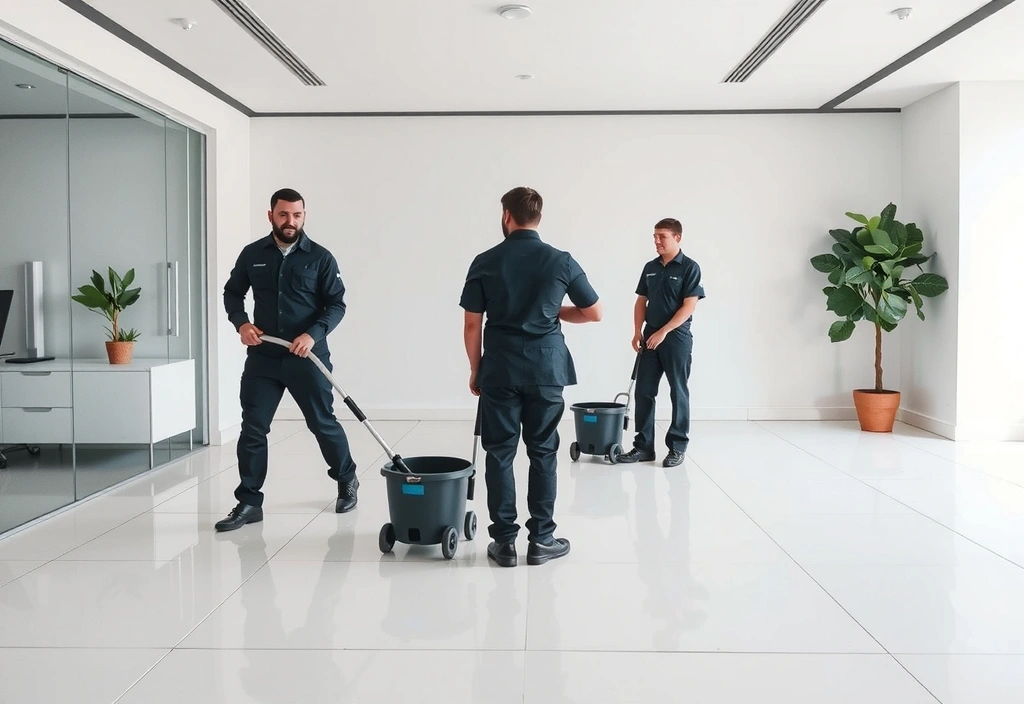 dustmint professional cleaning team in action