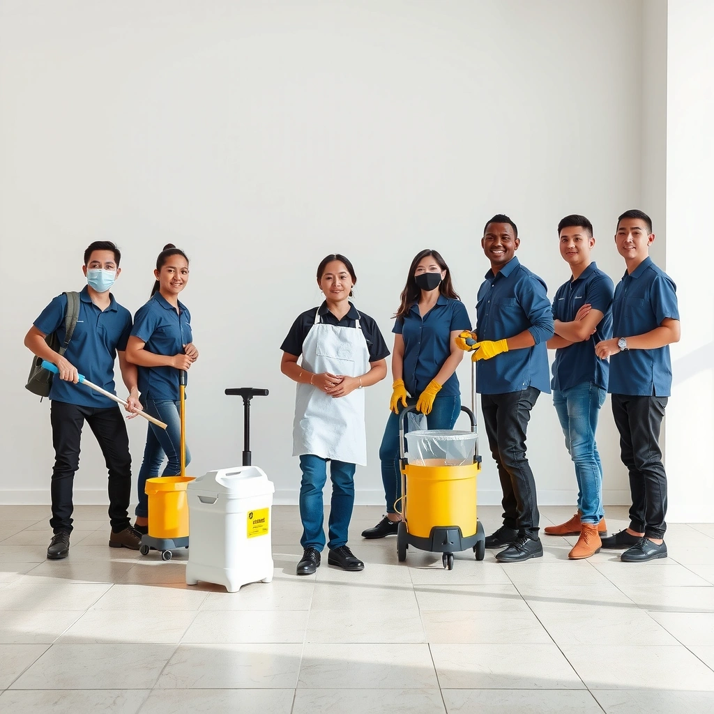 Professional cleaning team in Cebu City
